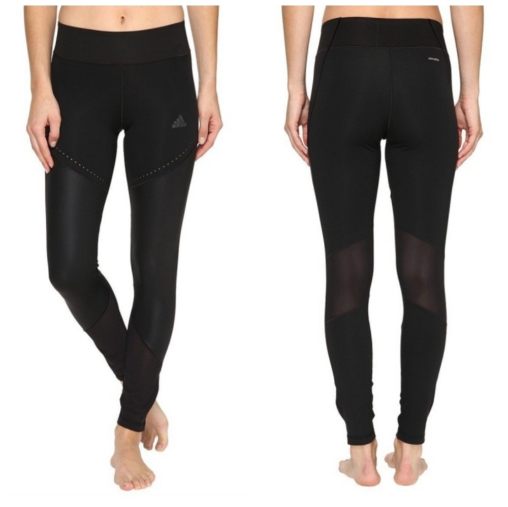 Adidas Black Climalite Wow Drop 1 Tights Leggings Size Small